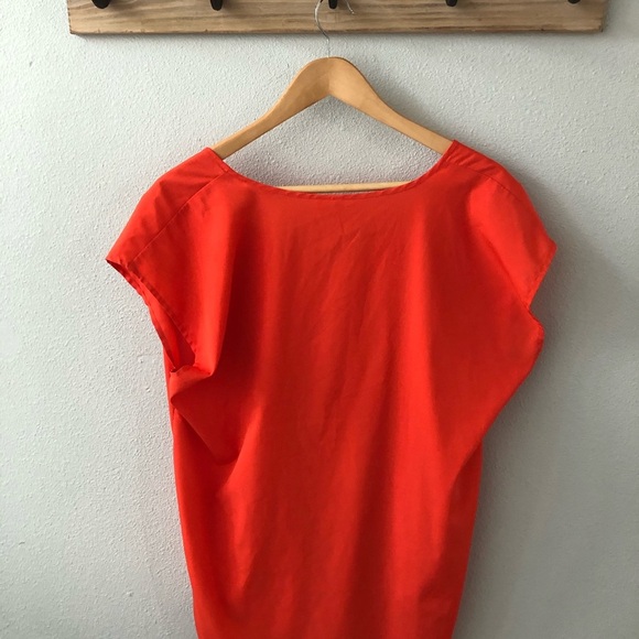 Bright orange Nordstrom tunic - Picture 2 of 3